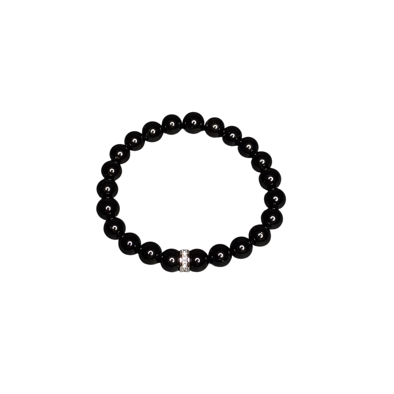 Браслет з шерлу (чорний турмалін)